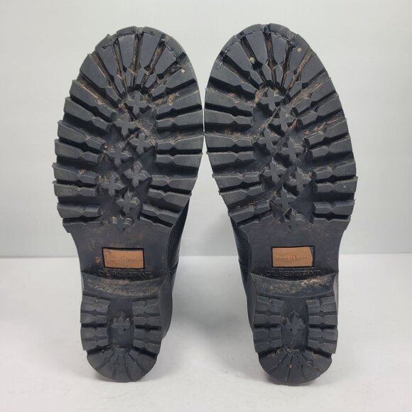 Georgia Woodcutter Logger Men's Black Leather Lace Up Work Boots G8170 US Sz 12W - Picture 10 of 11